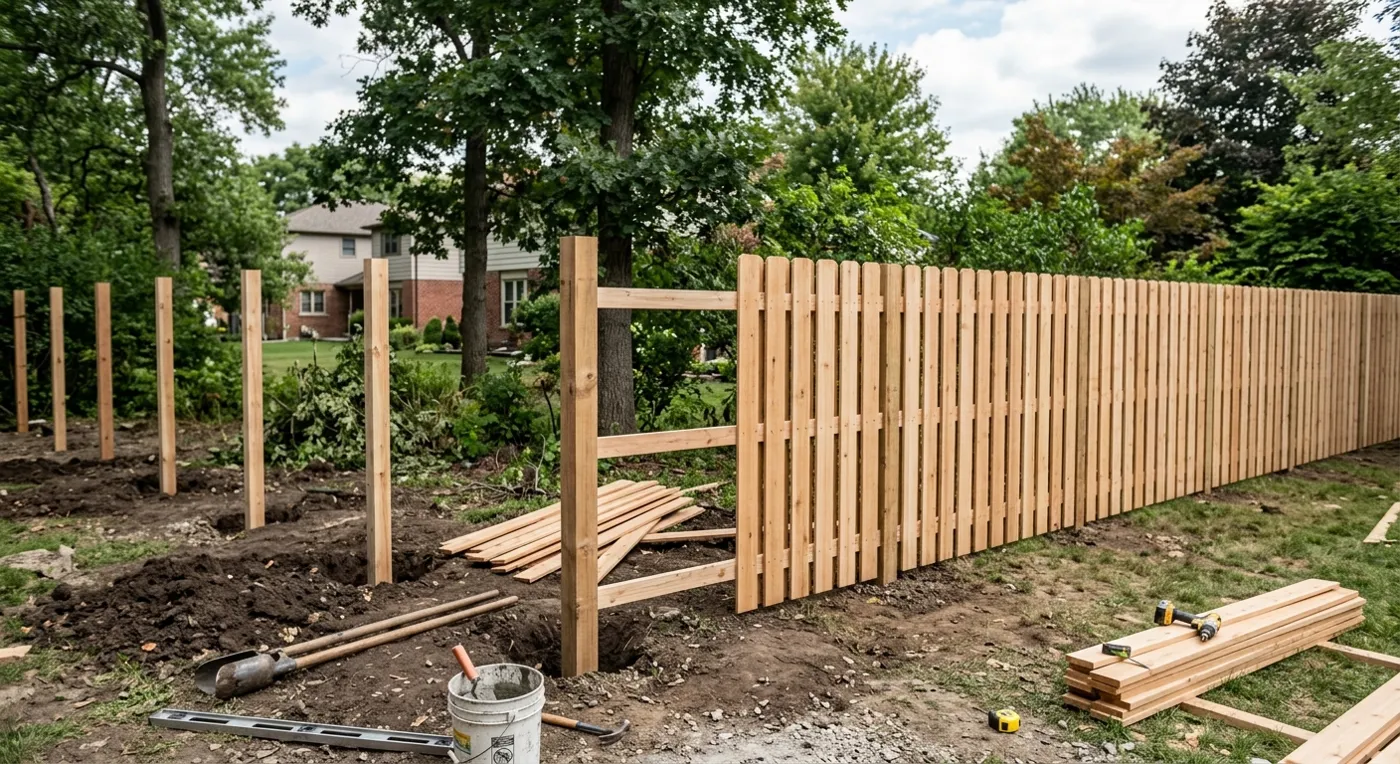 Fence installation in Boston